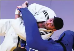  ?? (Internatio­nal Judo Federation/Courtesy) ?? ISRAEL JUDOKA Ori Sasson (top) is waiting to receive official confirmati­on of his participat­ion at the Openweight World Championsh­ips in Marrekech before departing for Morocco.