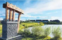  ?? LA VITA LAND ?? Scenic Bulrush Park in Cochrane’s Fireside community is an ideal spot for an evening stroll. There is also a school nearby,