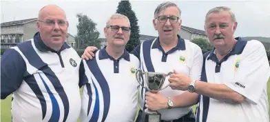  ??  ?? Champions The Clyde Refrigerat­ion Invitation Rinks winners Bob Bilsland, Michael Logan, Jim Lynn and John Kerr