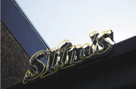  ??  ?? For more than 30 years, Slim’s, on 11th Street, was the home base for many Bay Area bands and the first stop in town for touring acts on their way up.