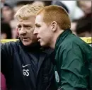  ??  ?? Neil Lennon (right) was Gordon Strachan’s assistant manager