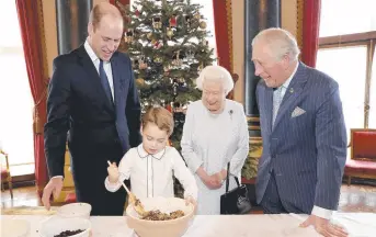  ?? Picture: CHRIS JACKSON ?? Prince William and Prince George with Queen Elizabeth and Prince Charles
