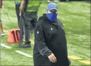  ?? JOSE JUAREZ — THE ASSOCIATED PRESS ?? Detroit Lions head coach Matt Patricia walks off the field after Sunday’s loss against the New Orleans Saints in Detroit.