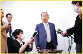  ?? — Reuters ?? Toshiro Muto, Tokyo 2020 Organising Committee CEO, addresses a news conference in Tokyo.