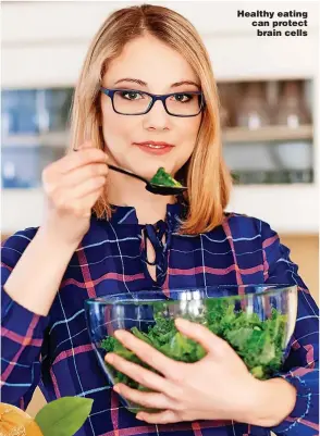  ?? Picture: GETTY, ITV ?? Healthy eating can protect brain cells