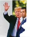  ?? Manuel Balce Ceneta / Associated Press ?? President Donald Trump said his son’s meeting in June 2016 was “totally legal.”