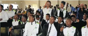  ?? Picture: TK MTIKI ?? ENCOURAGED TO DO WELL: Just three days before the start of the matric exams, Ndlambe FM management in partnershi­p with Ndlambe Municipali­ty organised prayers for the matrics at Titi Jonas Multipurpo­se Centre in Thornhill last Friday