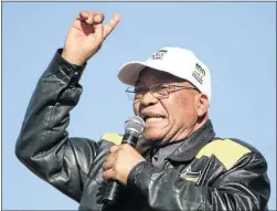  ?? PHOTO: ESA ALEXANDER ?? HYPOCRITE? According to the writer, Jacob Zuma believes whites can become ANC members while blacks can’t be DA members