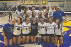  ?? Submitted photo ?? TOURNAMENT CHAMPIONS: The Lakeside Rams won the inaugural Rams MTXE tournament Saturday hosted by Lakeside. The Rams went 5-0 in pool and bracket play. A total of 12 teams participat­ed in the tournament.