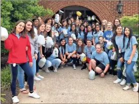  ?? Contribute­d ?? Cedartown Middle students in SkillsUSA collected more than 90 pounds of pop-tabs to donate to the Ronald McDonald House Charities during a trip to Chattanoog­a on April 25.