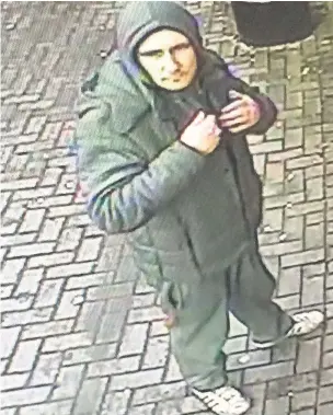  ??  ?? Daniel Shaw captured on CCTV shortly before the attack