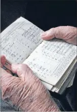  ??  ?? Counting back: Tony FitzHerber­t still keeps hold of his war pay book as a part of his history.