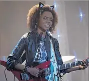  ??  ?? JOSIE McCOY (Ashleigh Murray) leads her “divas of color,” the Pussycats, in the CW’s new “Riverdale.”