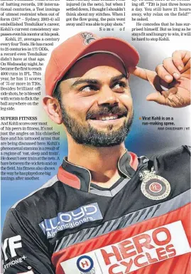  ?? RAVI CHAUDHARY / HT ?? Virat Kohli is on a run-making spree½