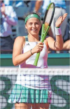  ?? FOTO: DPA ?? Jelena Ostapenko ist die Überraschu­ng der French Open.