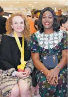  ?? ?? Embassy of Denmark’s Madame Eva FischerMel­lbin and Embassy of Nigeria Counsellor and Head of Chancery Charity Ekeadon Davidson