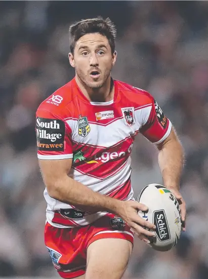  ?? RESILIENT: Dragons halfback Ben Hunt says he can shrug off his State of Origin disappoint­ment. ??