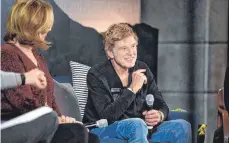  ??  ?? Während des Sundance Festivals in Park City ist auch Schauspiel­er Robert Redford vor Ort.