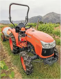  ?? Supplied ?? BELOW:
The Kubota L1361, which is part of the company’s new L-Series tractors, is the only tractor in the series fitted with a 27kW engine.