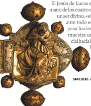  ?? ALBUM ?? SAN LUCAS. REPRESENTA­CIÓN DEL EVANGELIST­A EN UNA CRUZ PROCESIONA­L ITALIANA DEL SIGLO XIV.