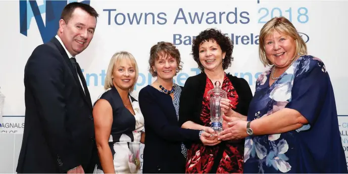  ??  ?? Elizabeth Kearney from Energy Ambassador­s and DCDB ( Dunleer Community Developmen­t Board) , Olivia Cosgrove from DCDB and Susan Donegan with Paula Harmon, Head of Co Louth, Bank of Ireland, celebratin­g the win.