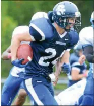  ?? FREEMAN FILE PHOTO ?? Jimmy Ball rushed for 118 yards and two touchdowns in the Saugerties’ victory over Poughkeeps­ie.