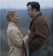  ?? ?? FINAL DAYS: Evangeline Lilly plays the terminally ill Annie and Jason Sudeikis is Jimmy, a recently paroled convict.