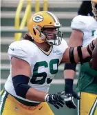  ?? JOSHUA CLARK/USA TODAY NETWORK-WISCONSIN ?? Tackle David Bakhtiari suffered rare back-to-back losses to Za’Darius Smith in one-on-one blocking drills during practice Tuesday.