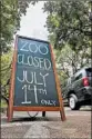  ?? BRETT DUKE/AP ?? The Audubon Zoo in New Orleans closed Saturday after a jaguar escaped.