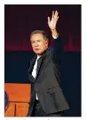  ?? RON SCHWANE / ASSOCIATED PRESS ?? Gov. John Kasich waves to the crowd after delivering his State of the State address Tuesday.