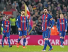  ??  ?? TRISTE. Messi no celebró el penalti que le marcó al Leganés.