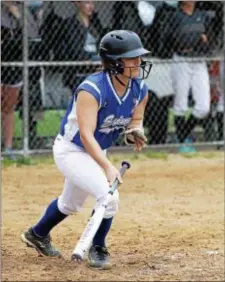  ?? JOHN BLAINE — FOR THE TRENTONIAN — FILE PHOTO ?? Ewing’s Julianna Nisen collected three hits in Monday’s win against West Windsor South.