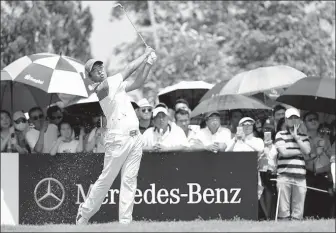  ?? PGA TOUR SERIES-CHINA ?? Zhang Jin, a 22-year-old from Anhui province, has been making a name for himself on the PGA Tour Series-China and hopes to further his reputation at this weekend’s Kunming Championsh­ip in Yunnan province.