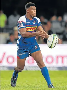  ?? Picture: STEVE HAAG/GALLO IMAGES ?? EXCELLENT FORM: Stormers flyhalf Damian Willemse will be vice-captain for the Junior Springboks at the U20 Championsh­ip in France