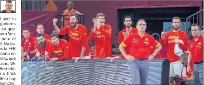  ??  ?? EUROBASKET 2017. Vives, Oriola, Juancho Hernangóme­z y Sergio Rodríguez (que ayer cumplió 32 años) están en la lista de Scariolo.