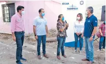  ?? /CORTESÍA GOBIERNO DE TAMPICO ?? El alcalde dio a conocer que su administra­ción lleva a efecto una serie de acciones de mejoramien­to vial en diferentes sectores