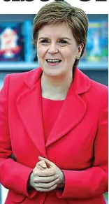  ?? ?? Independen­ce plan: Nicola Sturgeon