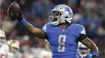  ?? AP filE ?? THIRD TIME’S THE CHARM: Released by the Detroit Lions, Jamie Collins has agreed to return to New England for a third stint with the Patriots.