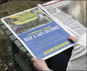  ??  ?? OLD TECH: Newspapers are still the only way that many older and disabled people access the informatio­n they need
