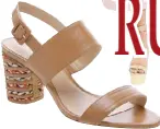  ??  ?? Arezzo Stacked Heel Sandal