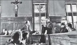  ??  ?? Another taut courtroom drama: A scene from Alfred Hitchcock's I Confess (1953)