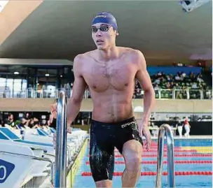  ?? Foto: Yann Hellers ?? David Popovici steigt als Sieger aus dem Wasser.