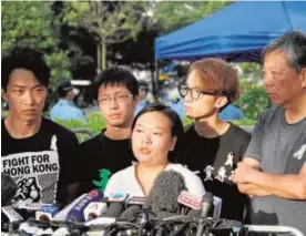  ?? ABC ?? La líder disidente Bonnie Leung