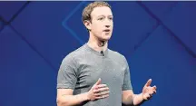  ?? STEPHEN LAM/REUTERS-18/8/2017 ?? Sob pressão. Zuckerberg: relação ruim com ‘publishers’