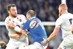 ??  ?? Billy Vunipola(L) has made 41 internatio­nal appearance­s since his England debut in 2013. - AFP photo