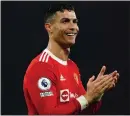  ?? ?? Forward Cristiano Ronaldo’s future remains uncertain