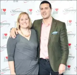  ??  ?? Slimming World manager Suzy Hutchinson with comedian Paddy McGuinness at the Slimming World Awards