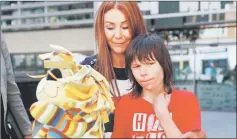  ?? — Reuters photo ?? Caldwell and her son Billy, stand outside the Home Office during a break in a meeting with officials to discuss how Billy can have his severe epilepsy treated with cannabis oil, which is a banned substance in Britain, in London.