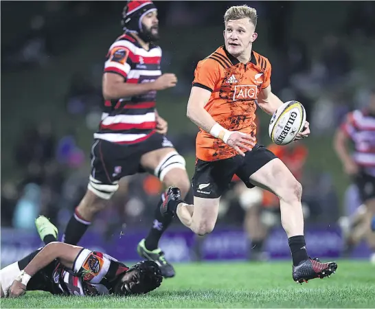  ?? Picture / Getty Images ?? Damian McKenzie started on the wing before replacing Lima Sopoaga at first- five in the third ‘ half’. Justin Chadwick