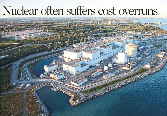  ?? CNW GROUP/ ONTARIO POWER GENERATION INC. ?? The Darlington Nuclear Station is the site of four planned new small nuclear reactors — one facet in Ontario's massive nuclear buildout.